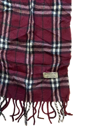 Roter Kaschmir-Burberry-Schal