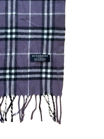 Lila Lammwoll-Burberry-Schal