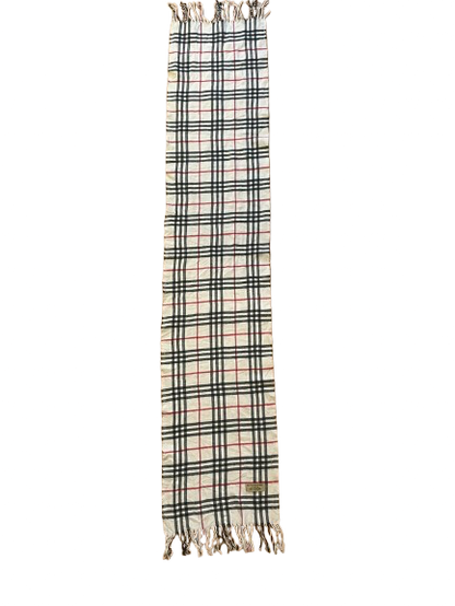 Weißer Kaschmir-Burberry-Schal