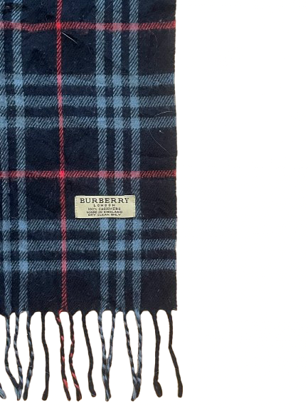 Blauer Kaschmir-Burberry-Schal