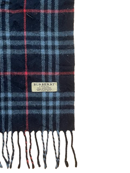 Blauer Kaschmir-Burberry-Schal