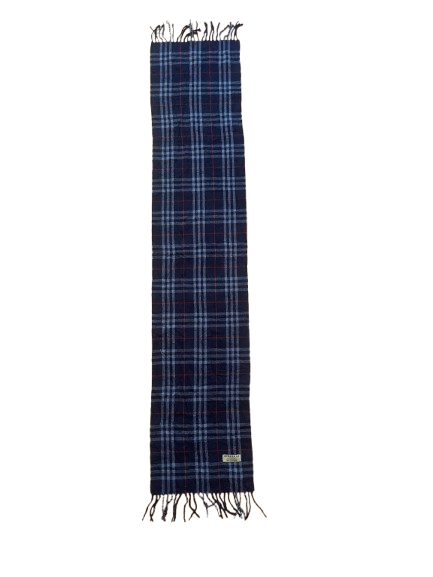 Blauer Kaschmir-Burberry-Schal