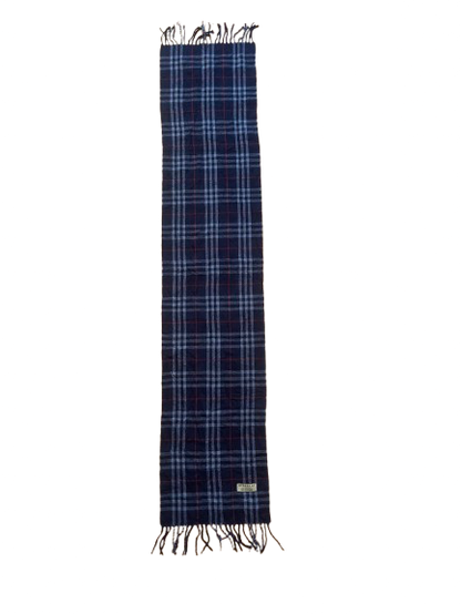 Blauer Kaschmir-Burberry-Schal