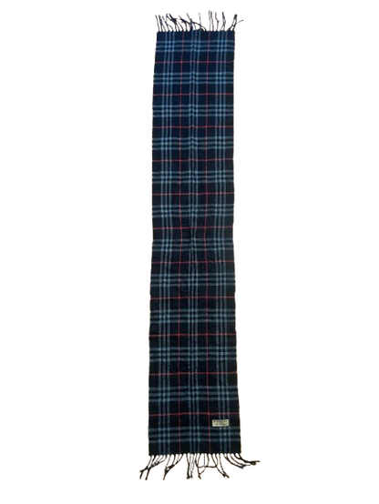 Blauer Kaschmir-Burberry-Schal